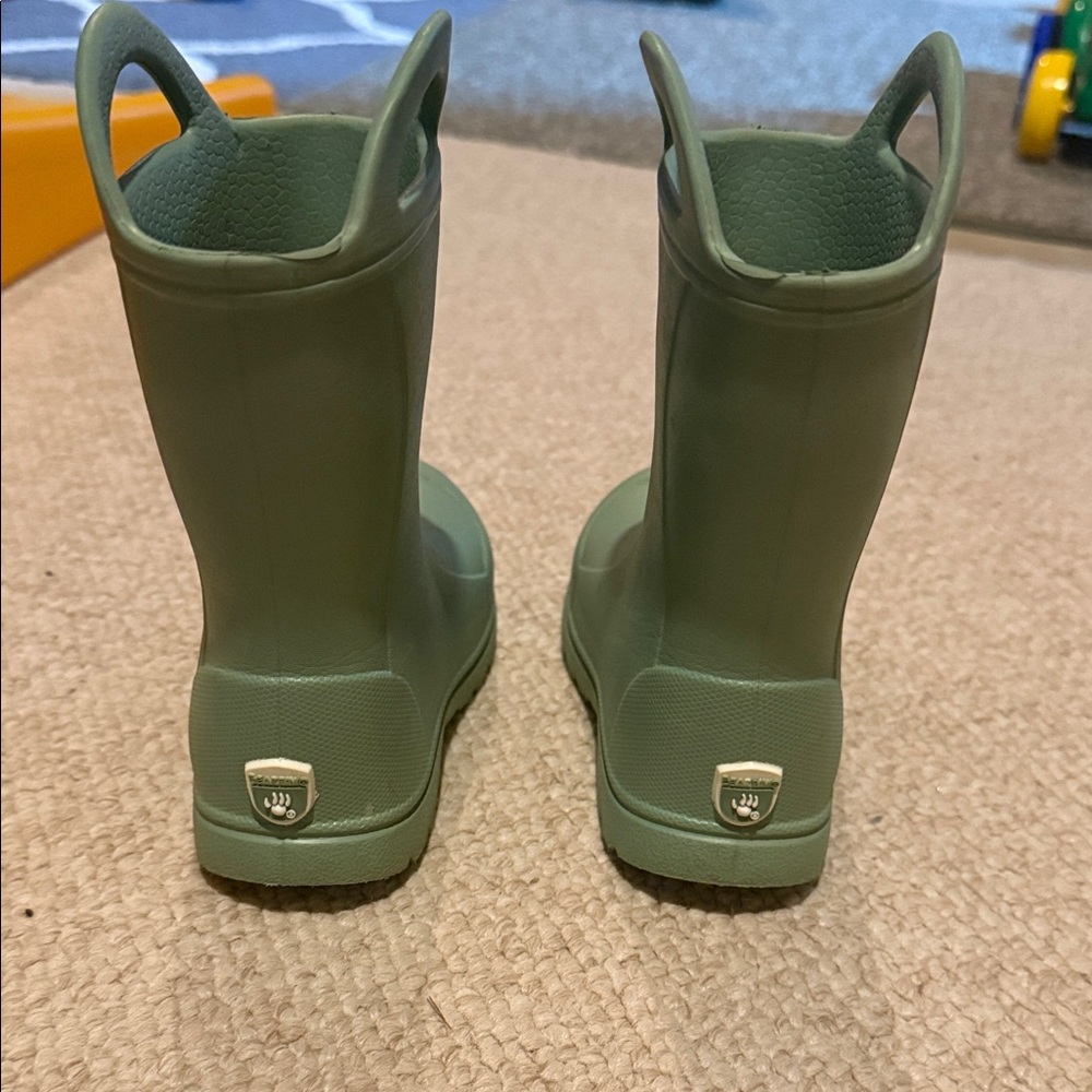BearPaw Kids Mint Green Rain Boots - Picture 3 of 5